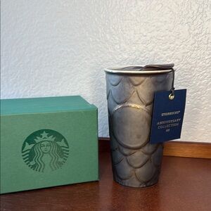Starbucks Anniversary Collection Silver Tumbler